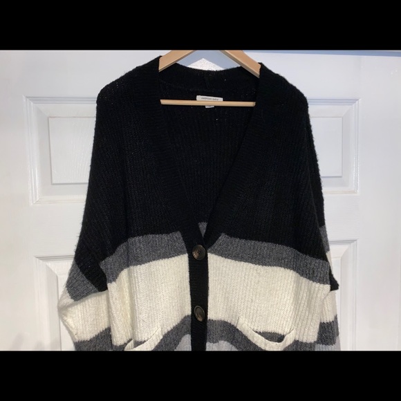 ae oversized button up cardigan